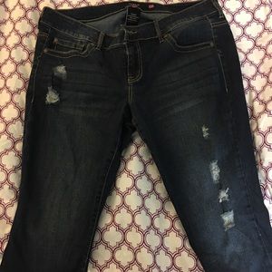 Torrid Dark Washed Cropped Boyfriend Jean